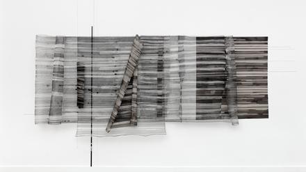 Hier überlagern sich Texturen: Interfernez II von Harriet Groß 
