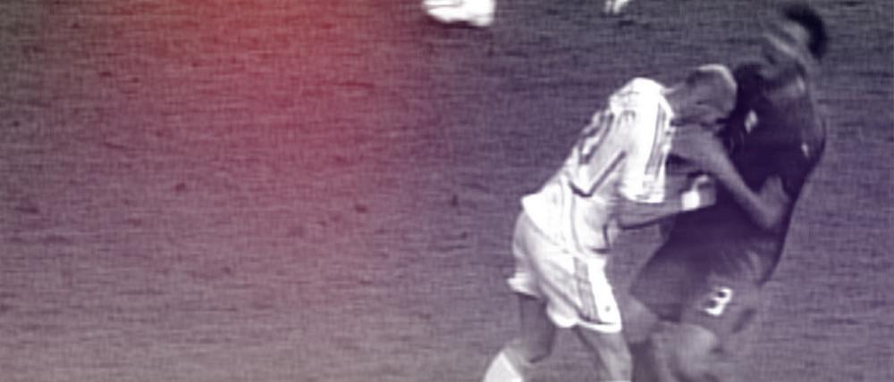 Selbst in der entscheidenden Phase eines WM-Finales wollte es dem besten Fußballer seiner Zeit nicht gelingen, seine Neigung zum Jähzorn unter Kontrolle zu halten.
