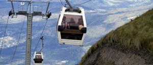 Die 2,5 Kilometer lange Seilbahn in der Andenstadt Quito ist seit 2005 in Betrieb.