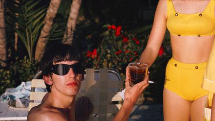 George Harrison in Miami Beach im February 1964, aufgenommen von Paul McCartney. 