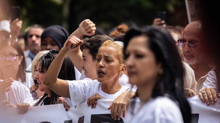 Eine Demonstration in Paris nach dem Tod des 17-jährigen Nahel. 