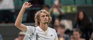 Wieder einmal muss sich Alexander Zverev zu früh vom Publikum in Wimbledon verabschieden.