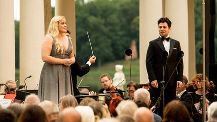 Marta Fridriksdottir und Ido Beit-Halachmi bei der Rheinsberger Operngala 2023.