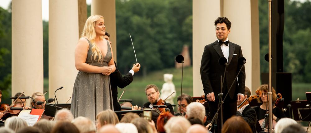 Marta Fridriksdottir und Ido Beit-Halachmi bei der Rheinsberger Operngala 2023. 