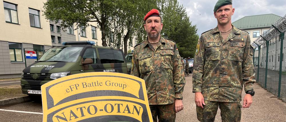Einsatz an der Nato-Ostflanke - die Bundeswehr stellt den größten Teil des Personals der Nato Battlegroup Lithuania.