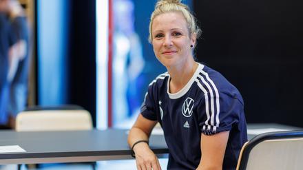 Hat viel zu erzählen. Nationalspielerin Svenja Huth.