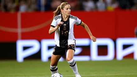 Melanie Leupolz am 8. Juli beim Spiel Deutschland gegen Sambia 