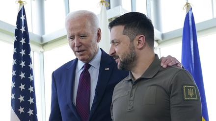 US-Präsident Joe Biden und der ukrainische Präsident Wolodymyr Selenskyj.