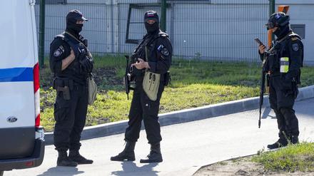 Russische Polizisten in St. Petersburg (Archivbild). 