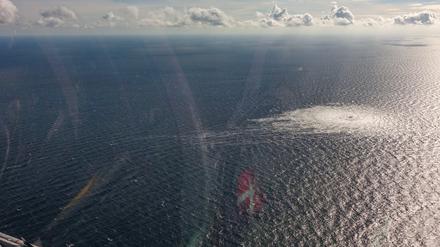 Im September 2022 waren in der Ostsee mehrere Nord-Stream-Pipelines gesprengt worden (Archivbild).