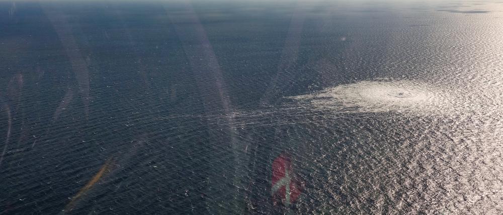 Im September 2022 waren in der Ostsee mehrere Nord-Stream-Pipelines gesprengt worden (Archivbild).