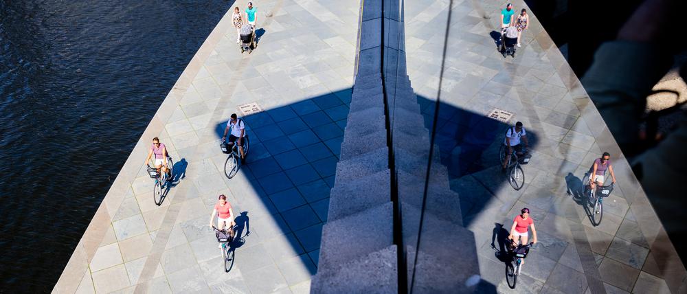 Die Beschäftigten der Landesunternehmen notierten ihre geradelten Kilometer selbst.