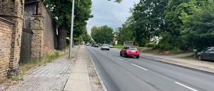 Gatows Dorfkern. Radweg