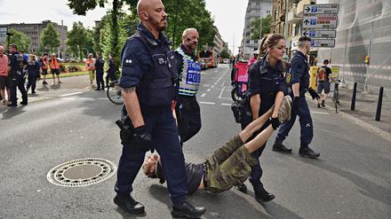 Ein Klima-Protest der „Letzten Generation“ (Symbolbild).