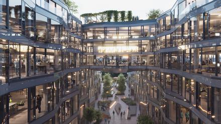 Gewerbeimmobilienprojekt "Glance" von Signa am Spreeufer in Charlottenburg.
Copyright: MORIET & BRRO GMBH, BERLIN/ENTWURF: Gewers Pudewill
PR Fotos
