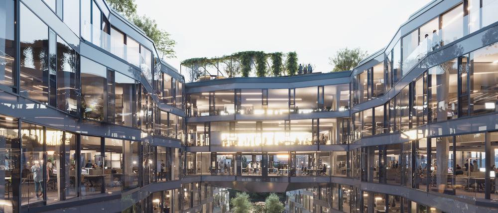 Gewerbeimmobilienprojekt "Glance" von Signa am Spreeufer in Charlottenburg.
Copyright: MORIET & BRRO GMBH, BERLIN/ENTWURF: Gewers Pudewill
PR Fotos