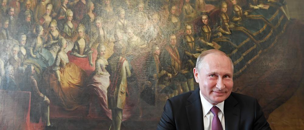 Wladimir Putin, Präsident von Russland, bei seinem Staatsbesuch 2018 in Wien.