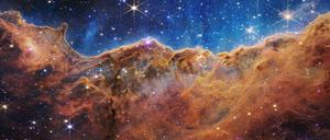 Das von der US-amerikanischen Weltraumbehörde Nasa zur Verfügung gestellte Bild zeigt einen Blick auf den Carina-Nebel (Carina Nebula).