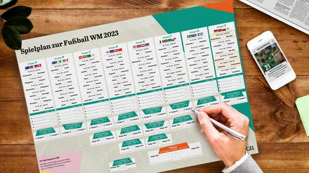 WM-Spielplan 2023 als PDF zum Ausdrucken – Alle Spielzeiten der Fußball-Weltmeisterschaft der Frauen.