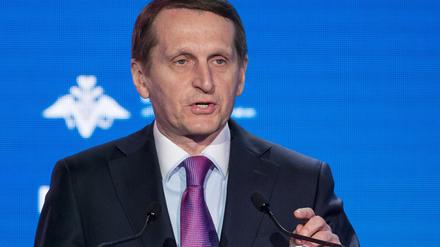 Sergej Naryschkin, Chef des russischen Auslandsgeheimdienstes SWR