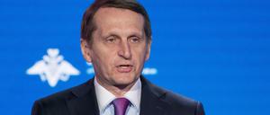 Sergej Naryschkin, Chef des russischen Auslandsgeheimdienstes SWR