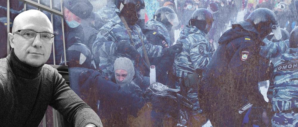 Demonstration in Ekaterinburg, Russland