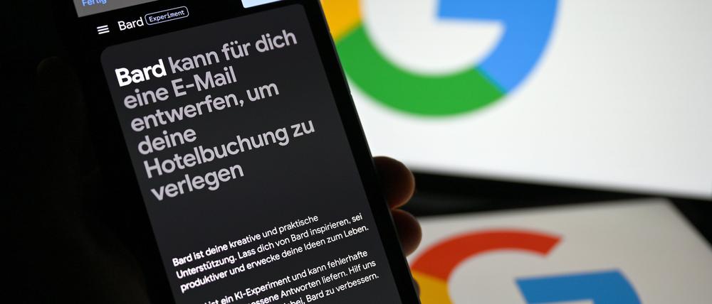 Jetzt auch auf Deutsch: Googles KI-Chatbot „Bard“.