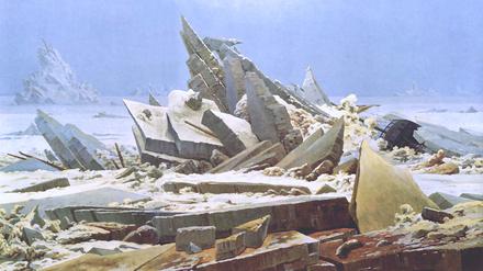 Dokument des Scheiterns: Caspar David Friedrichs Gemälde „Das Eismeer“ (1823/24), heute in der Hamburger Kunsthalle zu sehen.