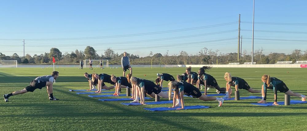 Erster Trainingstag des deutschen Nationalteams in Asutralien. 
