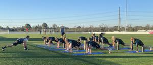 Erster Trainingstag des deutschen Nationalteams in Asutralien.