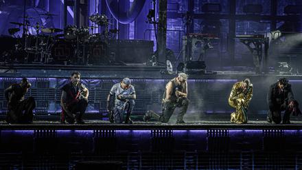 Rammstein live in Odense, Dänemark.