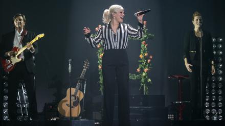 Ina Müller 2014 bei einem Konzert in Hamburg. 