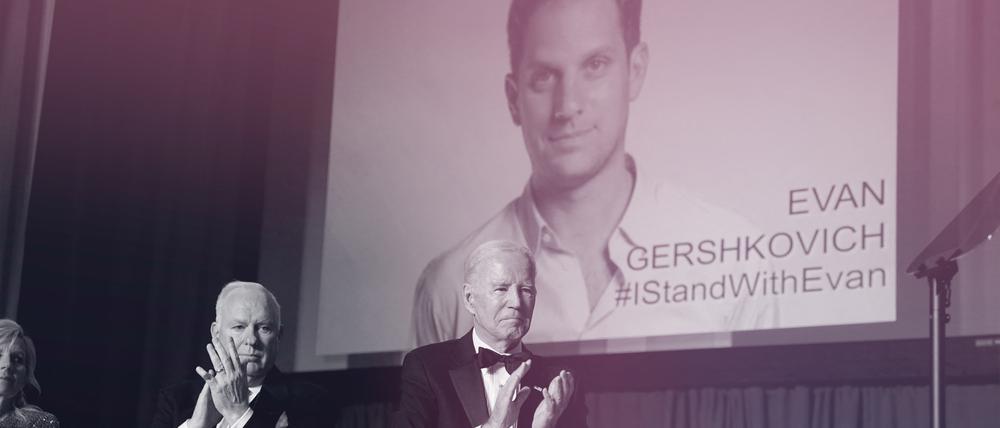Evan Gershkovich sitzt seit Ende März in Moskau in Haft, US-Präsident Biden hat wiederholt seine Freilassung gefordert.