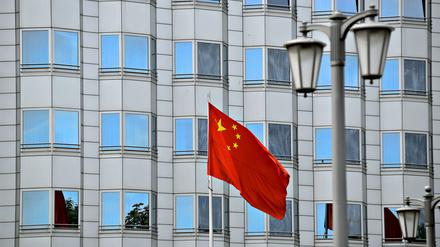 Chinesische Botschaft an der Jannowitzbrücke zwischen Berlin Mitte und Friedrichshain.