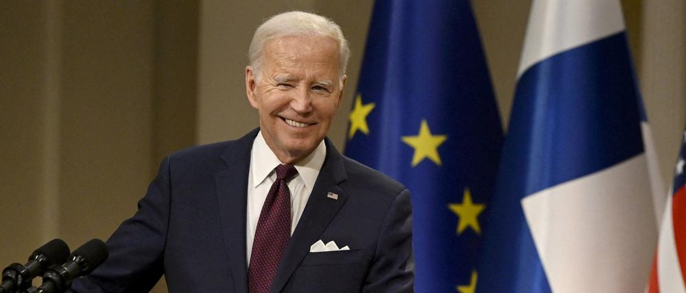 US-Präsident Joe Biden und der finnische Präsident Sauli Niinisto.
