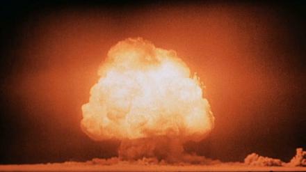 Die erste Atomexplosion der Welt auf dem Trinity-Testgelände in New Mexico während des Manhattan-Projekts.