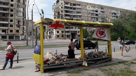 In Dnipro leben die Menschen mit der Zerstörung.