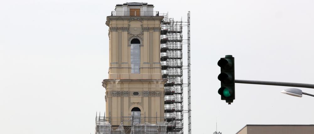 Baustelle Garnisonkirchturm Potsdam.