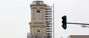 Baustelle Garnisonkirchturm Potsdam.