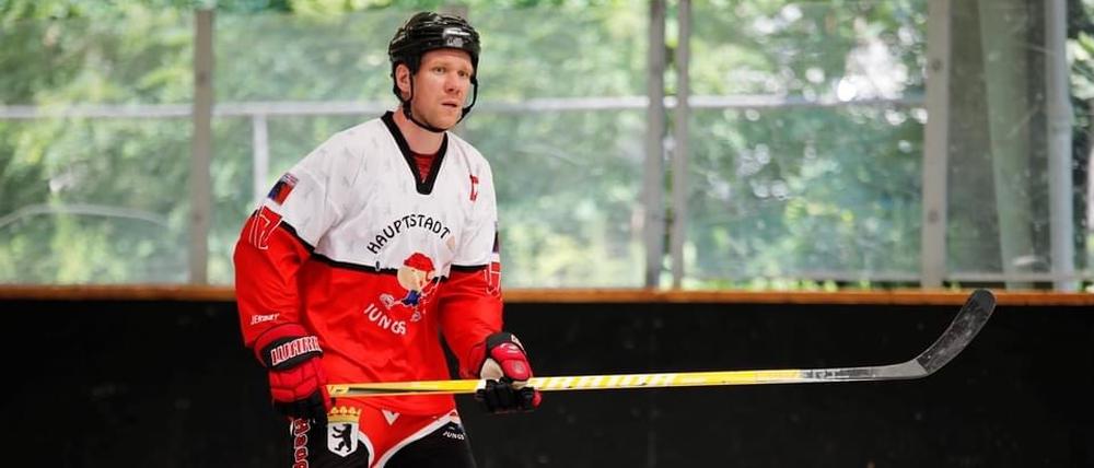 Ex-NHL und Ex-Eisbären-Spieler Marcel Müller ist neben Lars Krautmann eins von zwei Gründungsmitgliedern des amtierenden Inlinehockey-Meisters, den Hauptstadt Jungs.