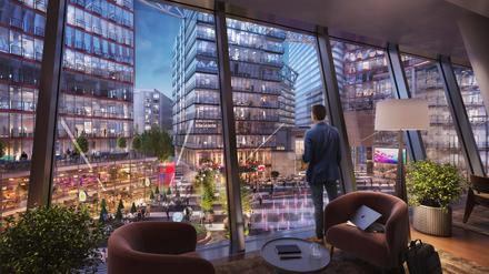 Das ehemalige Sony-Center am Potsdamer Platz wird momentan umgebaut. 