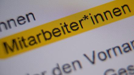 Die Anrede „Mitarbeiter*innen“ ist im Bundesfinanzministerium nicht mehr gern gesehen. 