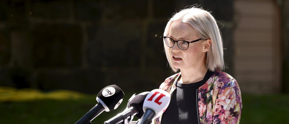 Riikka Purra ist Finnlands stellvertretende Ministerpräsidentin und finnische Finanzministerin von den rechtspopulistischen Basisfinnen. 