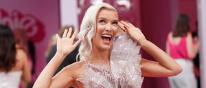 Barbie Oksana Kolenitchenko bei der Deutschlandpremiere zu dem Kinofilm „Barbie“ im Theater am Potsdamer Platz.