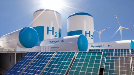 Zukunftsmusik: Mithilfe von Sonnenlicht sollen einmal raue Mengen Wasserstoff produziert werden. 
