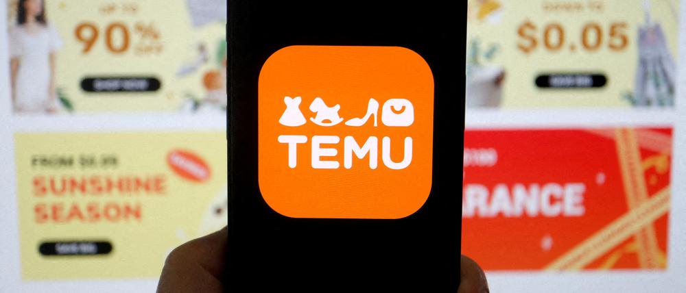 Temu-Logo auf dem Smartphone: Jeder vierte Deutsche hat bereits über die chinesische Plattform bestellt.