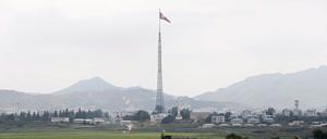 Nordkoreanische Flagge.