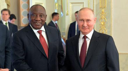Wladimir Putin und Cyril Ramaphosa