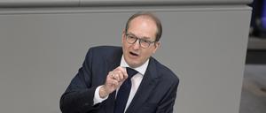 Alexander Dobrindt in der 116. Sitzung des Deutschen Bundestages im Reichstagsgebäude.