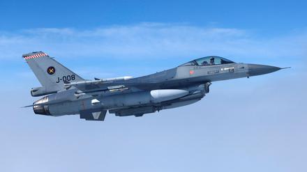 Ein niederländischer F16-Kampfjet (Symbolfoto).